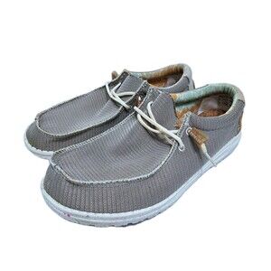 HeyDude Men's 11 WallyEco Sox Desert Brown Shoes Slip On Loafers Sneakers